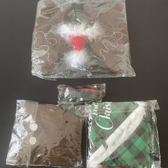 Christmas Costume Lot with Light-up Reindeer Antlers and ESD harness - Picture 1 of 9
